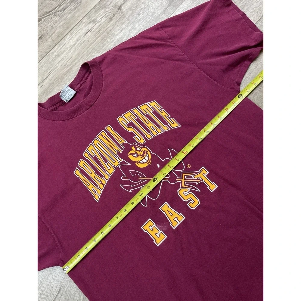 Vintage Arizona State East Sun Devils T-Shirt‎ Men's Size XXL Red Single Stitch - Picture 6 of 13